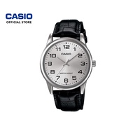 Casio General MTP-V001L-7B Black Leather Band Men Watch