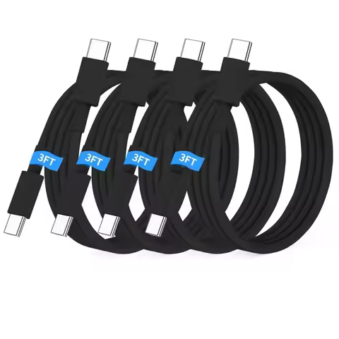 500Pcs 1M 3FT White Black USB C to USB C PD Type C Charger Cable For Samsung S20 S23 S24 Note 20 HTC