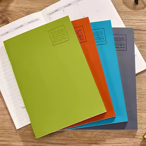 A4 A5 2026 Schedules Notebook 24 Sheets Work Efficiency Planner Notebook Learning Plan Life Check-in