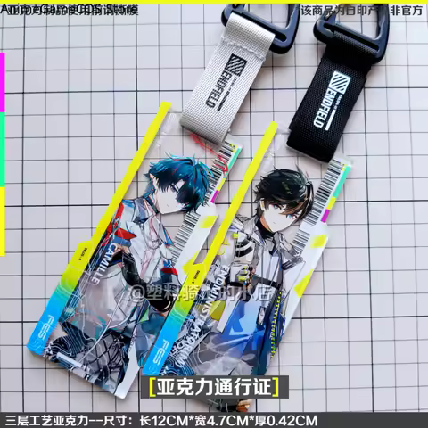 Anime Arknights:Endfield Camille Zhuang Fangyi Endmin Arcane Acrylic Pass Bag Charm Pendant Keychain