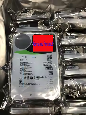 NEW Exos X16 Enterprise 16TB 7.2K SATA 6Gb/s3.5" Hard Drive ST16000NM001G
