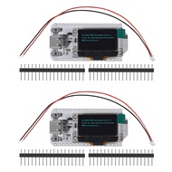 2PCS ESP32 OLED WiFi Kit V3 0.96” OLED Development Board ESP-32 USB Type-C 0.96 Inch Display WiFi Bl