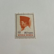 Perangko Langka Pak Soekarno Republik Indonesia edisi 80 sen