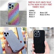 Glitter back sticker for oppo reno 14 14f reno 13 reno 13f reno 13 pro reno 12 reno 12f reno 12 pro 