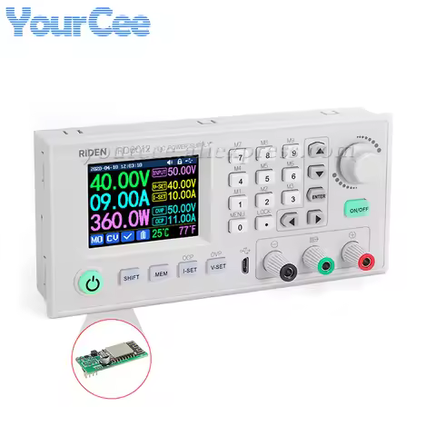 USB WiFi Step Down CNC Power Supply Adjustable Buck Converter Multimeter Voltmeter RD6012 RD6012W RD