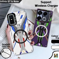 Latest Case So Cool Infinix GT 30 Pro 2025 Support Wireless Charger Mecha Motif | SoftCase HP Infini