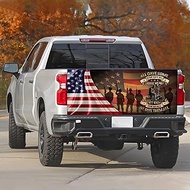 Turck Tailgate Wraps Decals - 66x23.6 in Tailgate Decals for Trucks, American Egale Flag Tailgate Gr