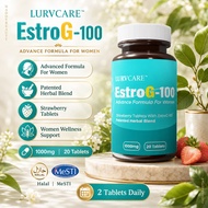 EstroG-100 Women Midlife Comfort Patented Herbal Blend Strawberry Tablet 20s
