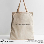CAS ZIP TOTE BAG 12 OZ ROCK BAND TOTES