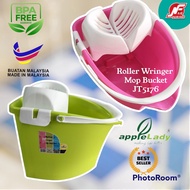 Roller wringer mop bucket with tyres baldi mop colourful applelady JT5176 10litres
