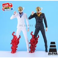 One Piece Sanji Vin smoke Action Figure Toy 32 cm Height Anime Display Table Decoration