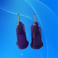 100-Pack 21G Industrial Needles 1/4" Luer Lock - High W Epoxy/Silicone Ispensing Tip