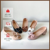 AE2 Women's Shoes Open Toe Square Heel 3cm High Soft Leather Raining Comfortable. Colorful Queen Sho