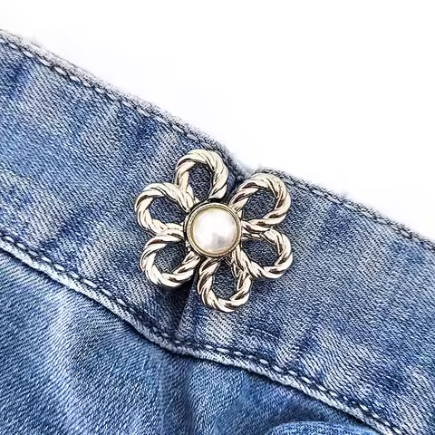 Jeans Waist Buckle Waist Closing Artifact Invisible Snap Button Removable Tightening Waistband Butto