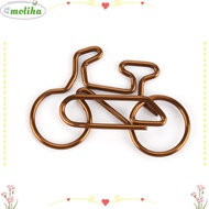 MOLIHA 20pcs Metal Paper Clips, Coffee Durable Construction Bicycle Shape Paper Clips, Pclip Metal B