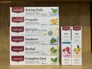 現貨多款 Red Seal 紅印牙膏 Baking Soda 小蘇打 / 檸檬 / Propolis 蜂膠 / Herbal 草本 / Smokers 強效去煙漬 / Complete Care 全效