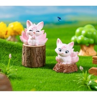 GANTUNGAN Nine Tail Fox Figure Keychain Decoration
