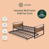 Zinus Bed Frame Suzanne Pull Out Metal Wood Bed