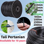 2.0mm 2.5mm 3.0mm Tali Pertanian Vigo polyester wire Plastik Steel untuk Tanam Sayur Buah Polyester 