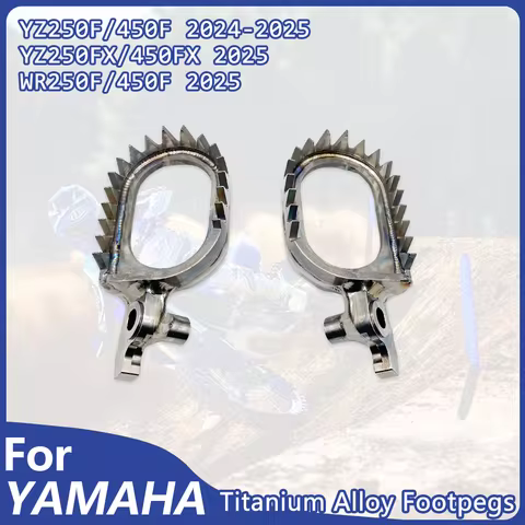 For YAMAHA YZ250F 2024 Motorcycle Titanium Alloy Foot Rest Pegs YZ250FX YZ450F YZ450FX WR250F WR450F