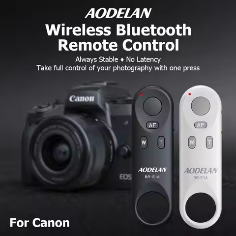 AODELAN Wireless Shutter Release for Canon EOS R10 R8 R7 R6 R5C R3 R M50 M6II G5XII T7i SL2 SL3 200D