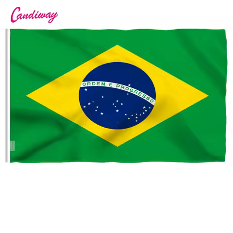 oriflamme 3ftx2ft Brazil Flag national flags Home Decoration Brasil FLAG Country Banner 96*64cm Indo