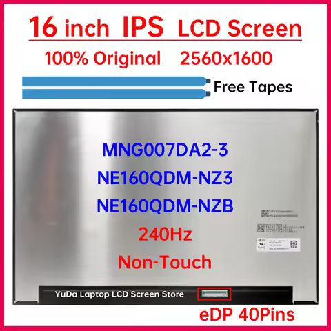 16" 240Hz LCD Screen NE160QDM-NZB MNG007DA2-3 For Lenovo Legion Pro 5 16ADR10 16IAX10 16IRX10 16IRX9