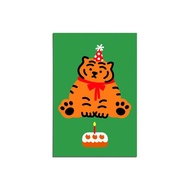 韓國 MUZIK TIGER 明信片/ 慶祝的老虎