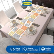 alas meja alas meja makan table cloth waterproof table cloth square table tablecloth Size 137x183cm/