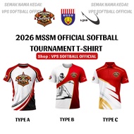 2026 MSSM Official Softball Tournament T-Shirt ORIGINAL VPS | Full Sublimation Microfiber Cooling | 