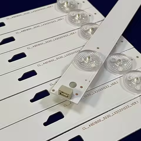 40PCS LED Backlight Strip 5 lamp For CL_49D1600_3030 49HR332M05A0 V3 V4 4C-LB490T-HR4 49E301 49U3600