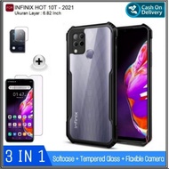 Case Infinix Hot 10T Soft Hard Fusion TPU HD Transparan Case