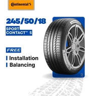 [Free Installation] 245/50/18 Continental Sport Contact 5 (Year 2021) New Tyre Tire Tayar