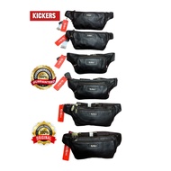 kickers Leather Waist Pouch 100% Original_1KIC-W-78665_78664_78806_Warna Brown free Holder