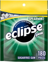 Kẹo cao su vị bạc hà không đường gói lớn ECLIPSE Spearmint Chewing Gum Sugar Free Mint Gum Bulk Pack