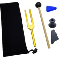 Tuning Forks for Healing Set, F 963Hz Tuning Fork Aluminum Alloy Gold Fork for Healing Chakra Keep B