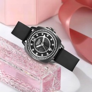 New Edisi Jam Tangan Coach Wanita Kulit Halus Stainliss Steel Tali Rubber Leather