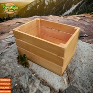 Wooden crate 35x30x20 cm multi-purpose Wooden box for Wooden storage - 35 x 20 x 20 cm