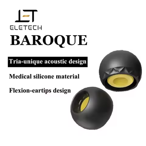 Medical Silicone Eartips for ELE Baroque Eletech Headphone Earplug Luxury Hi-Fi Earbuds Covers for i