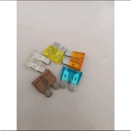 （10PCS) CAR BLADE PLUGIN FUSE 5A /5A32V /15A /20A /25A