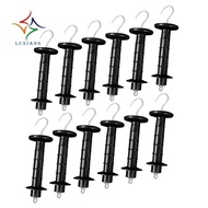 12 Pcs Insulated Fence Plastic Gate Handle Handle Heavy Duty Electric Fence Gate Handle for Pasture 