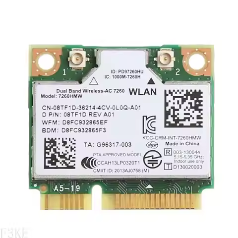 AP28 7260HMW Card Band Bluetooth-compatible Wireless Mini PCI-E WIFI Card For 7260 AC