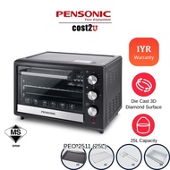 Pensonic 25L Electric Oven (3D Diamond Surface) | PEO-2511 Grill Oven Toaster Ketuhar Elektrik 电烤箱
