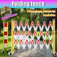 [Ready stock]2.5m Barricade Road barrier Folding gate Barrier gate Barrier gate system Safety barrie