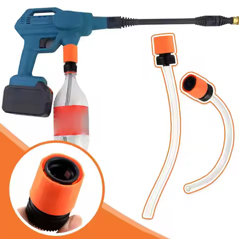 Pressure Washer Suction Tube Pipe Adaptor Lithium Battery High Washer Tool With Gun Bottle Gun Washe