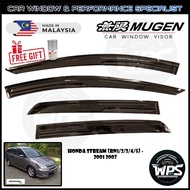 Honda Stream (Rn1/2/3/4/5) 2001 - 2007 WPS Mugen Door Visor (Free 3M Primer)
