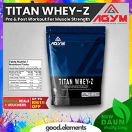 Agym Nutrition Titan Whey | Whey-Z Halal Whey Protein Blend Powder Fitness Supplement New Formula