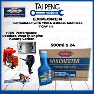 WINCHESTER EXPLORER Outboard TCW3 2T Minyak 500ml - 24 botol (1 kotak) 2T motor, gergaji, mesin rump