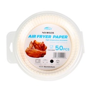 Air Fryer Disposable Paper 50 Pcs Round Non-Stick Paper Prime Oil-proof Parchment for Microwave Oven Fryers Basket Frying Pan(6.3 inch)