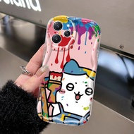 Case Xiaomi Redmi 12 5G 12C 11A POCO M6 Pro 5G POCO C55 Transparent Case Cute animal paint Z4955